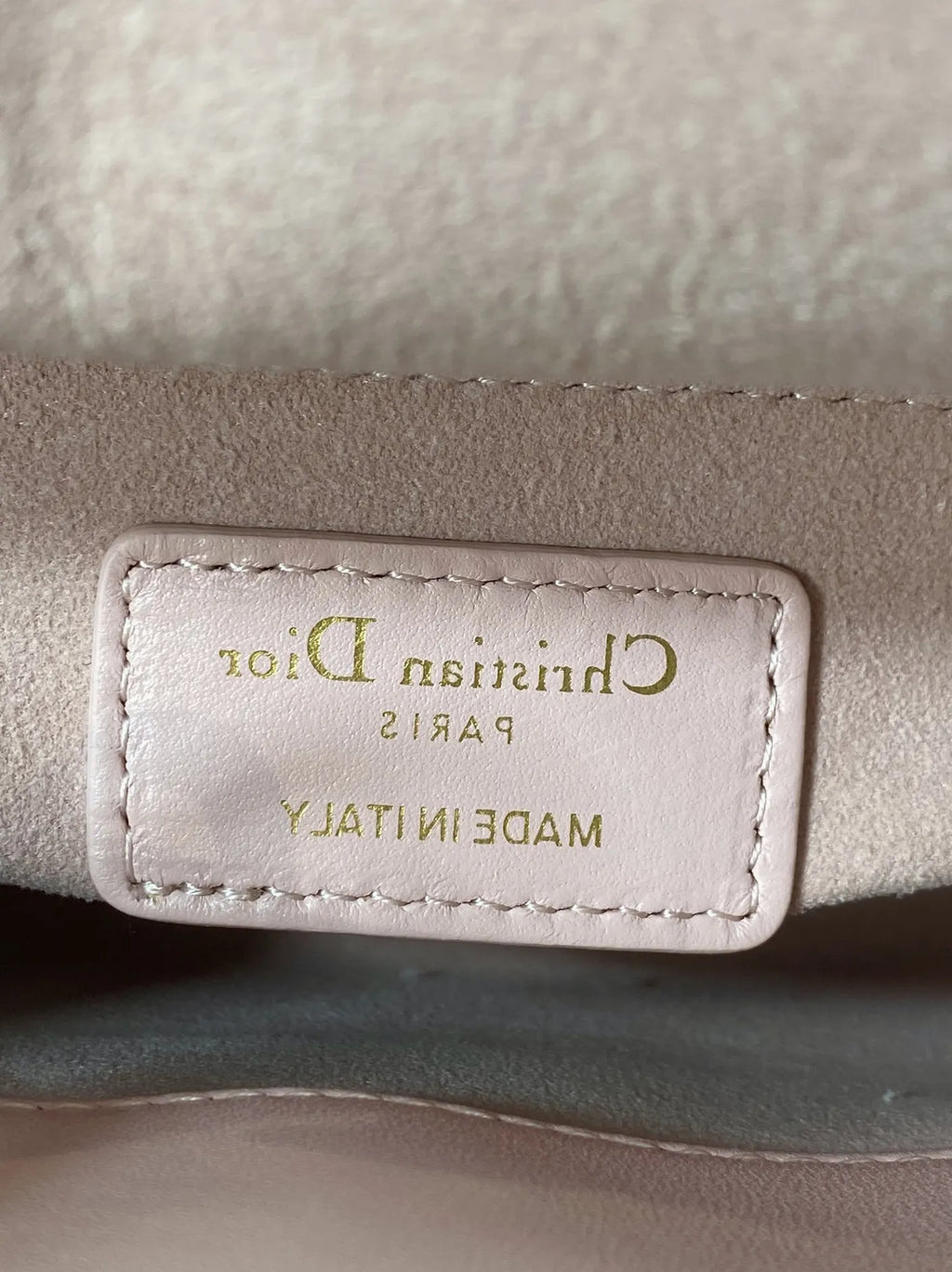 Mini Lady Dior Bag with Chain, M0505 Light Pink Cannage Lambskin