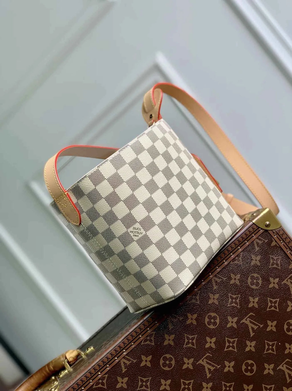 Louis Vuitton All In BB Bag, N40855 Damier Azur coated canvas