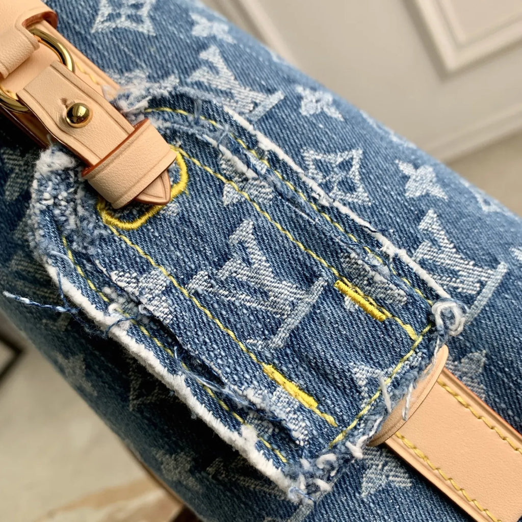 Louis Vuitton All In BB Bag, M28107 Blue Denim