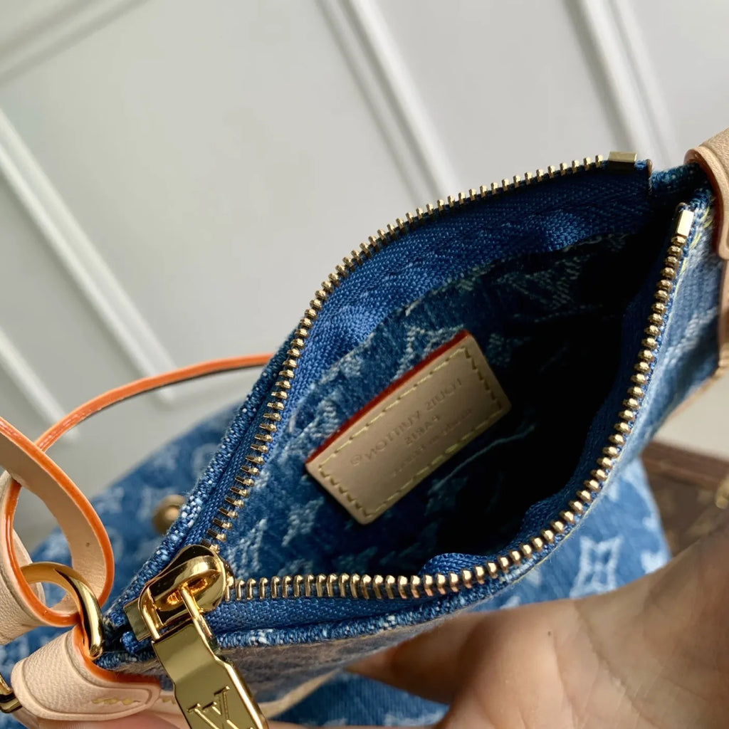 Louis Vuitton All In BB Bag, M28107 Blue Denim