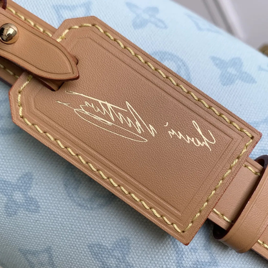 Louis Vuitton All In BB, M27529 Monogram Origine Bleu Courrier Coated canvas