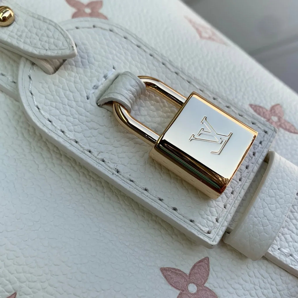 Louis Vuitton All In BB, M28315 Milky White Peach Cowhide leather