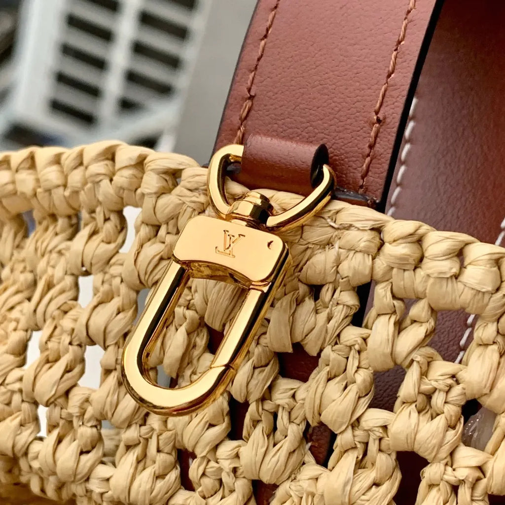Louis Vuitton Low Key All In BB, M14217 Brown Raffia
