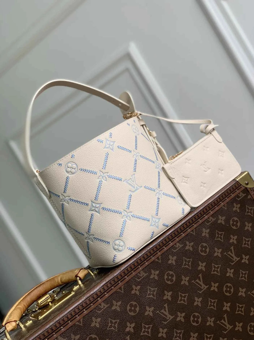 Louis Vuitton All In BB Bag, M28910 Quartz Couture Cowhide leather