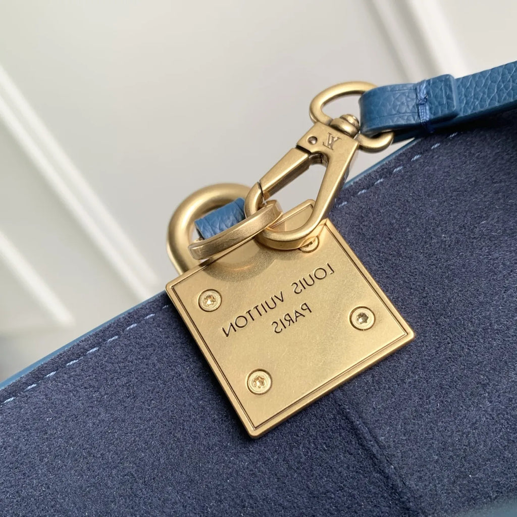 Louis Vuitton Low Key All In BB, M27370 Prussian Blue Calf leather