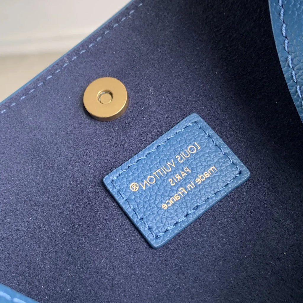 Louis Vuitton Low Key All In BB, M27370 Prussian Blue Calf leather