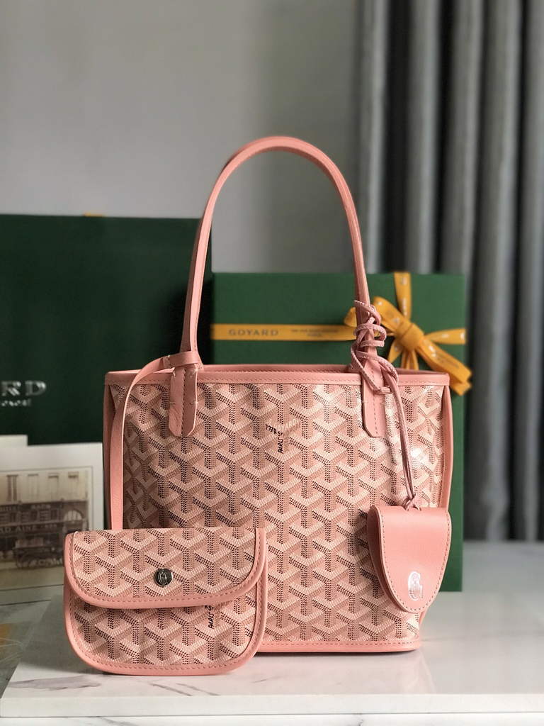 Goyard Anjou Mini Tote Bag, GY020660 Pink