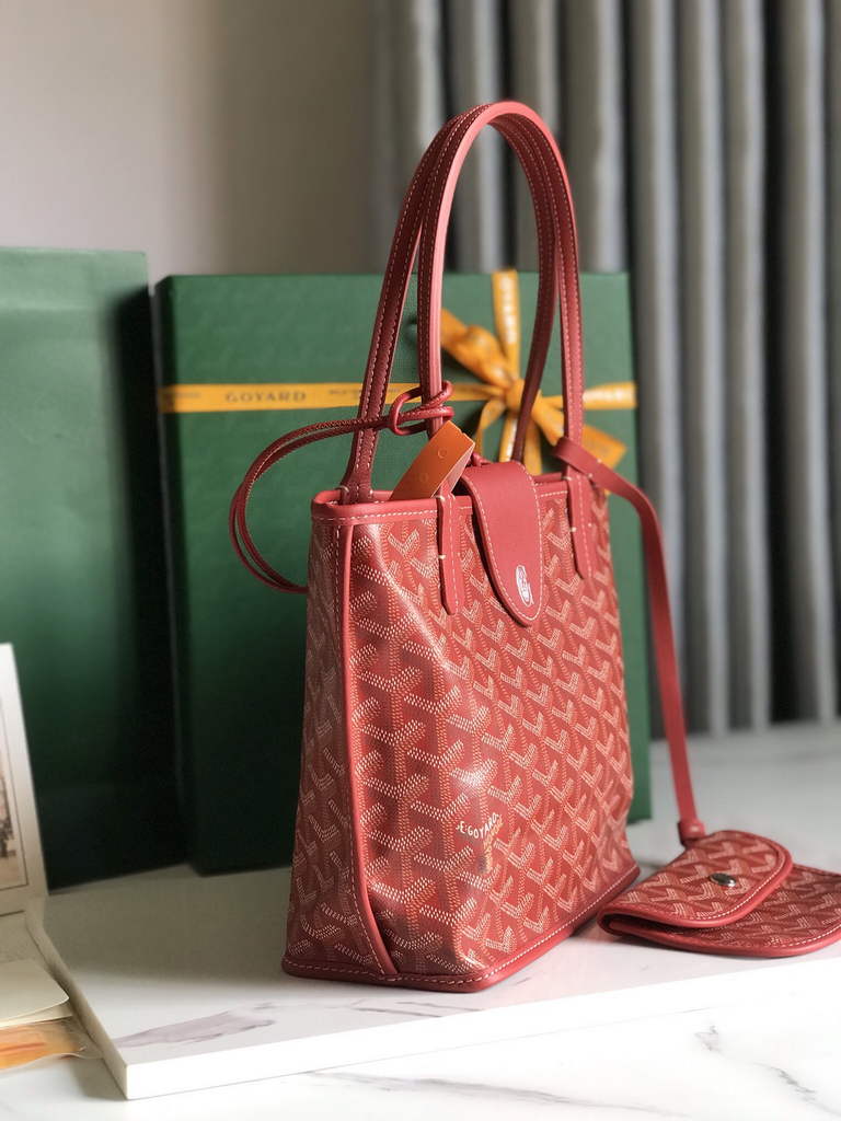 Goyard Anjou Mini Tote Bag, GY020660 Red