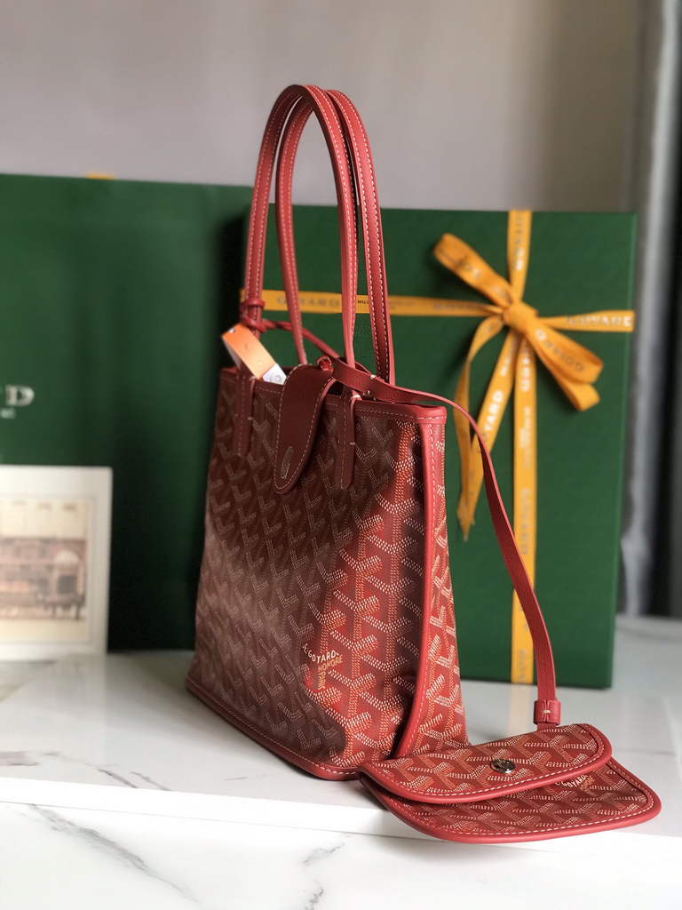 Goyard Anjou Mini Tote Bag, GY020660 Red