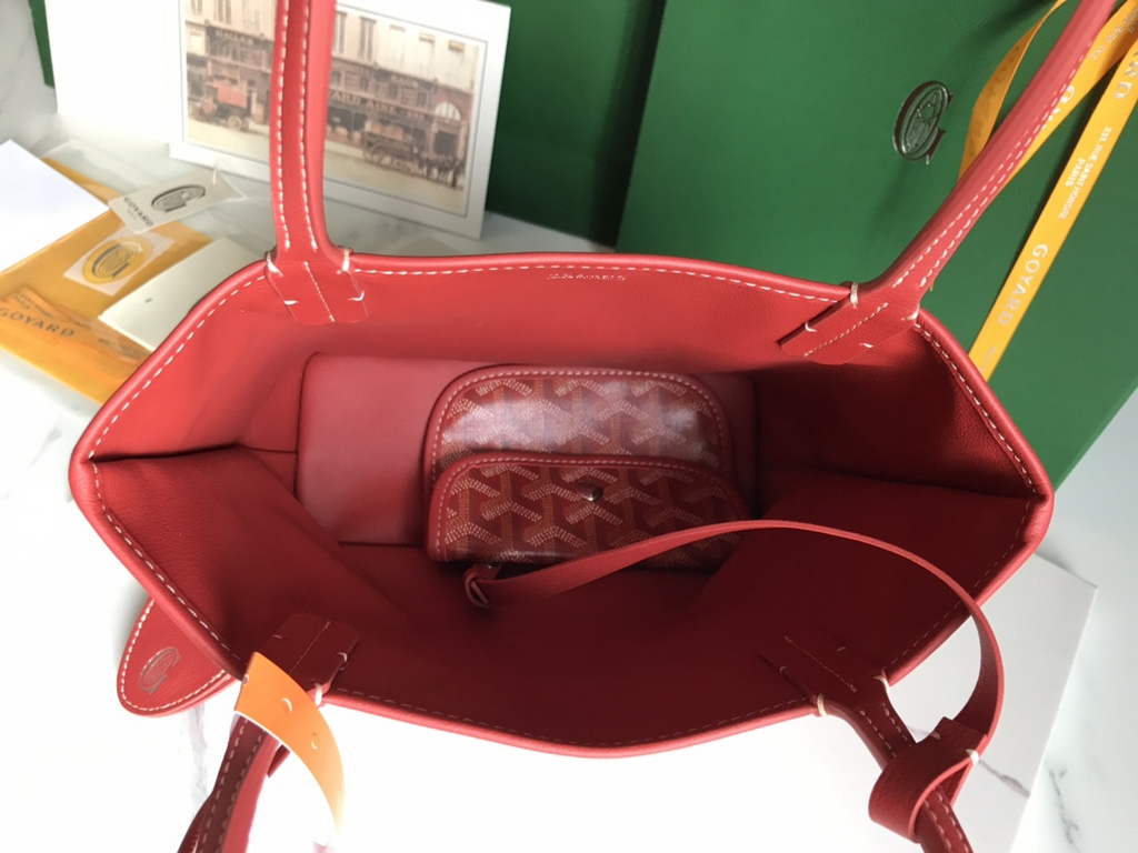 Goyard Anjou Mini Tote Bag, GY020660 Red