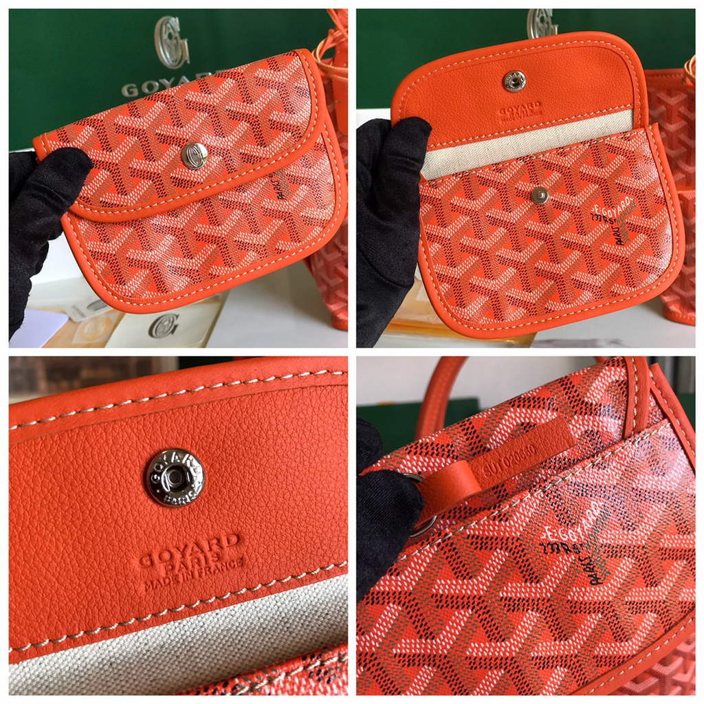 Goyard Anjou Mini Tote Bag, GY020660 Orange
