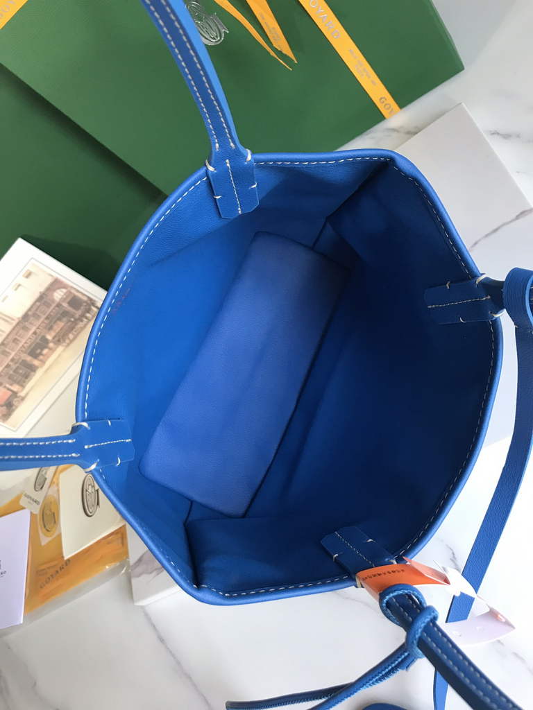 Goyard Anjou Mini Tote Bag, GY020660 Blue