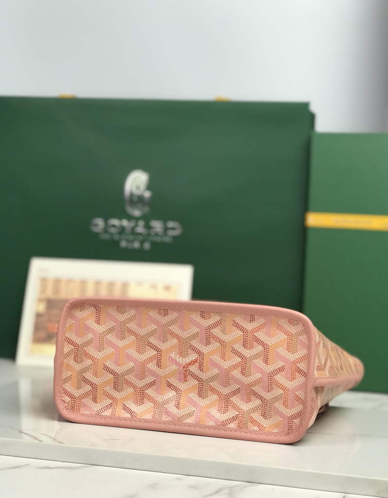 Goyard Anjou Mini Tote Bag, GY020660 Leather Pink