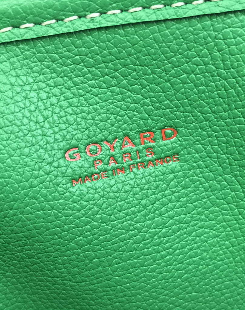 Goyard Anjou Mini Tote Bag, GY020660 Leather Green