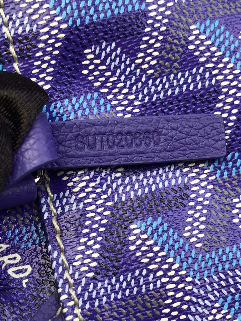 Goyard Anjou Mini Tote Bag, GY020660 Leather Dark Blue