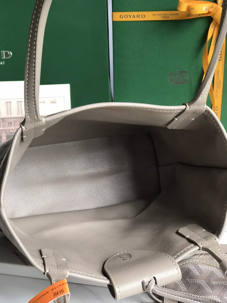 Goyard Anjou Mini Tote Bag, GY020660 Leather Gray