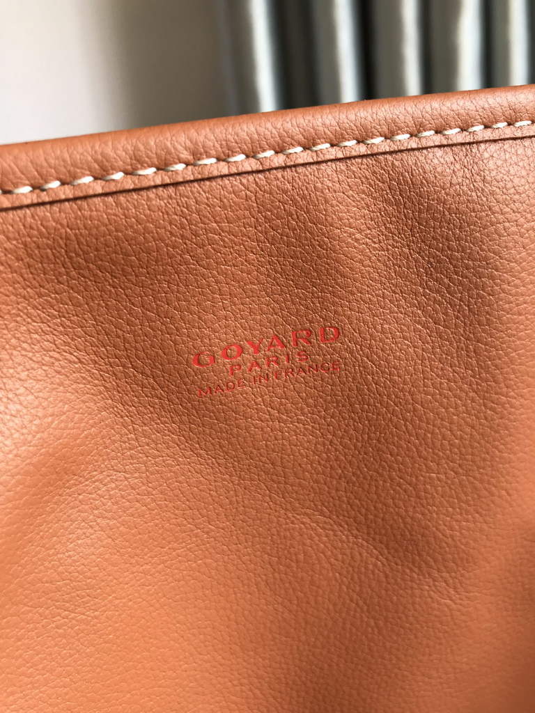 Goyard Anjou GM Tote Bag, GY020661 Leather Brown