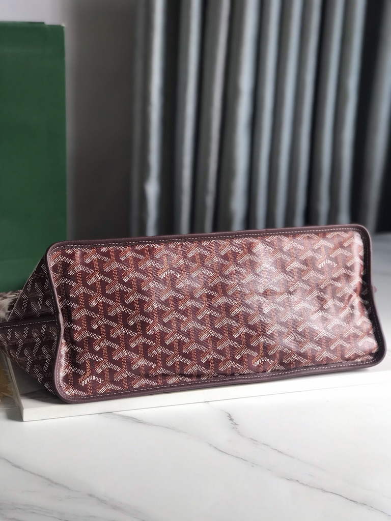 Goyard Anjou PM Tote Bag, GY020662 Leather Purple