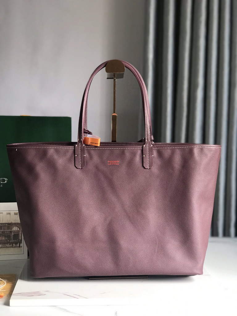 Goyard Anjou PM Tote Bag, GY020662 Leather Purple