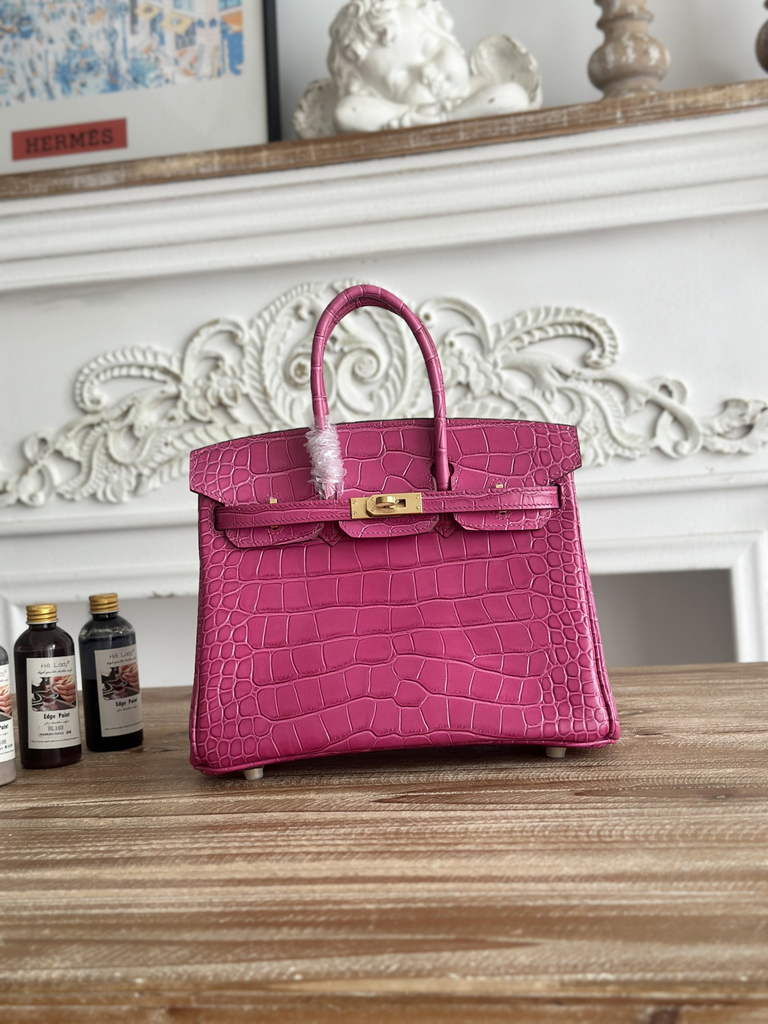 Hermès Birkin Bag 25 Calfskin Plum