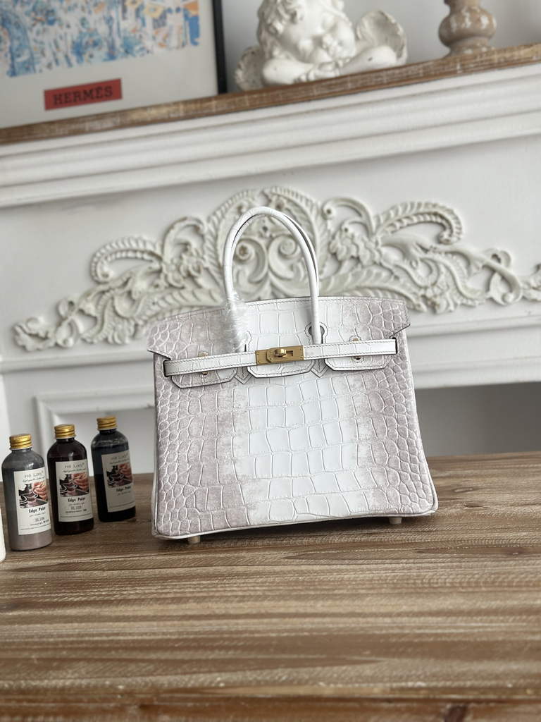 Hermès Birkin Bag 25 Calfskin Beige