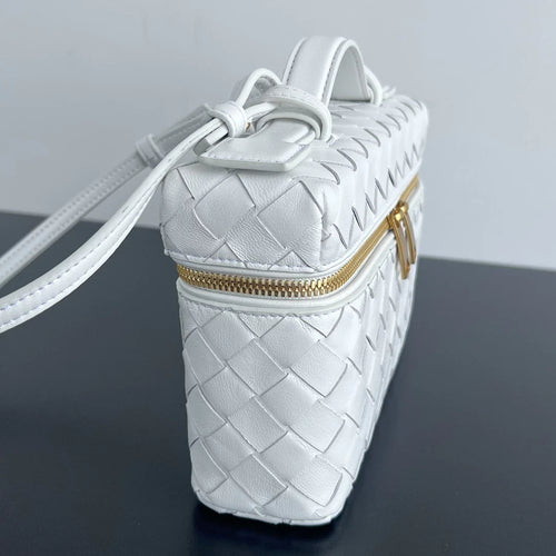 Bottega Veneta Bang Bang Vanity Case 789109 Calfskin white