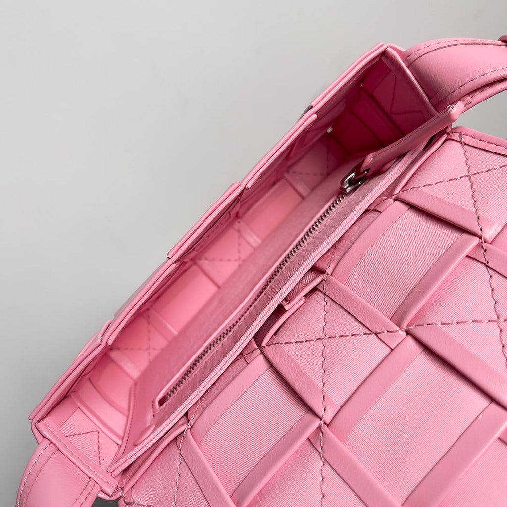 Bottega Veneta Small Cassette 717587 Lambskin Pink