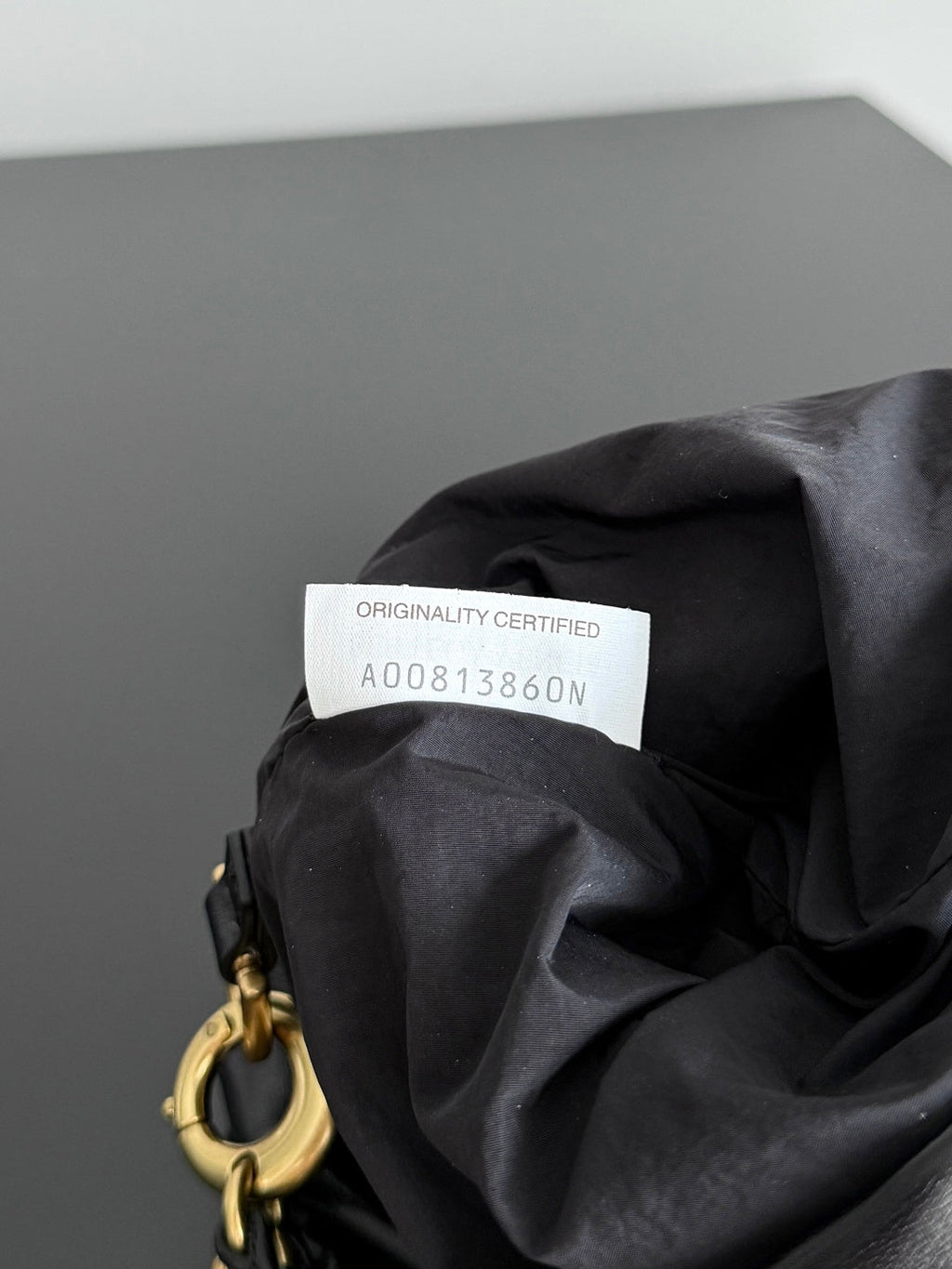 Bottega Veneta Dustbag Notte Leather Pouch - Black 839394