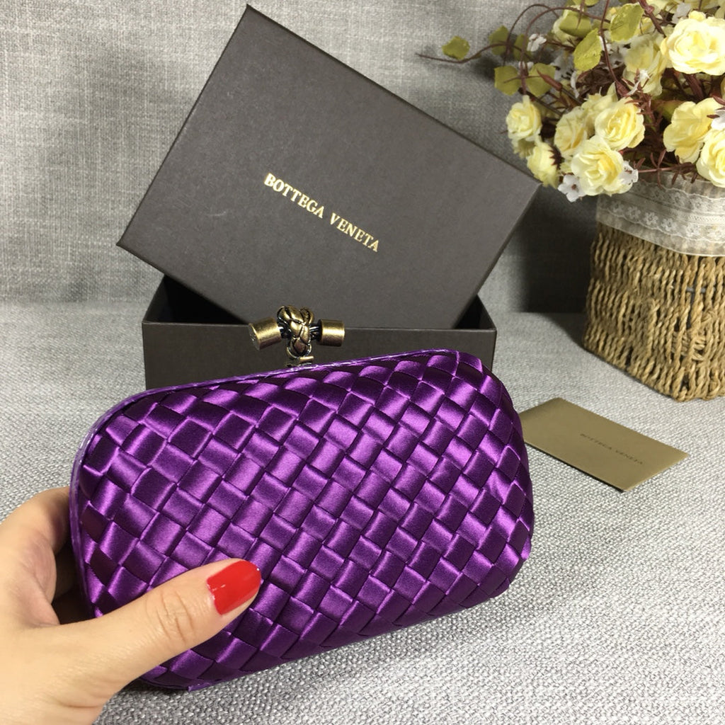 Bottega Veneta Knot 717622 Silk Purple