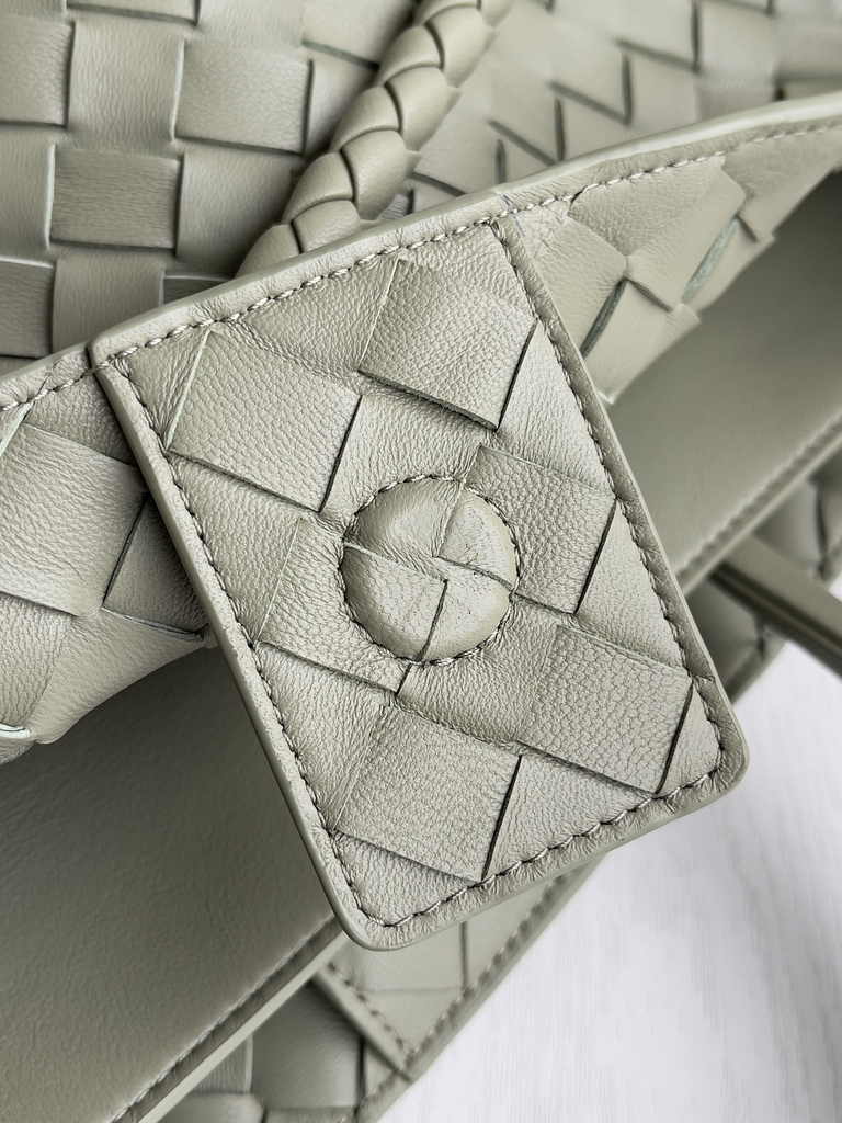 Bottega Veneta Large Andiamo Bag 766019 Light Green Lambskin bonded Intrecciato