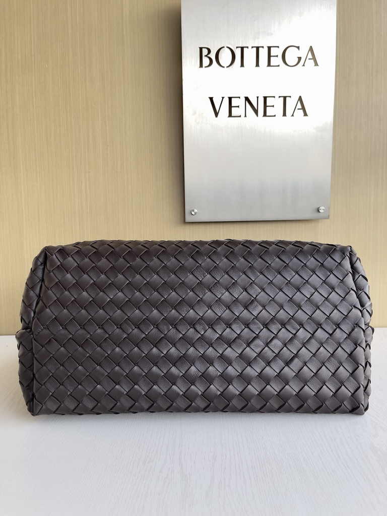 Bottega Veneta Large Andiamo Bag 766019 Brown Lambskin bonded Intrecciato