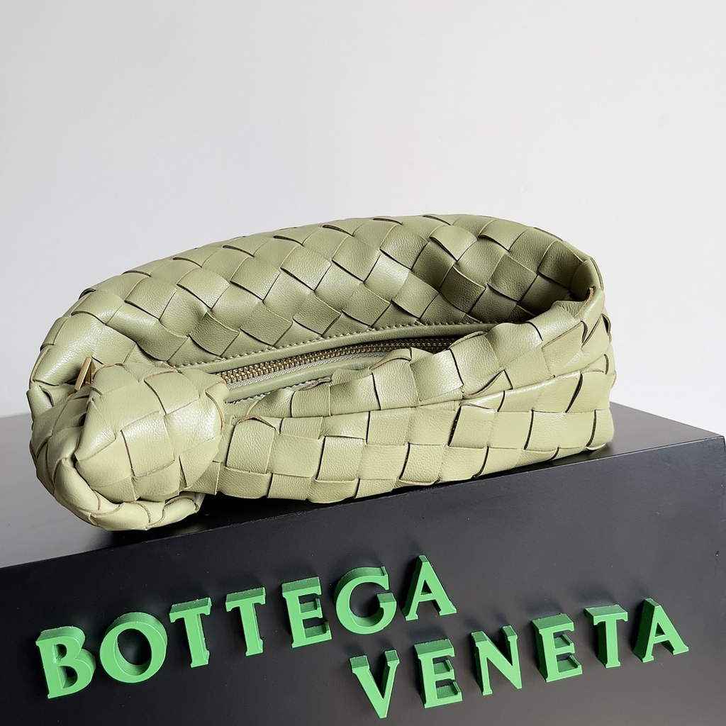 Bottega Veneta Mini Jodie top handle bag 651876 Lambskin Light Green