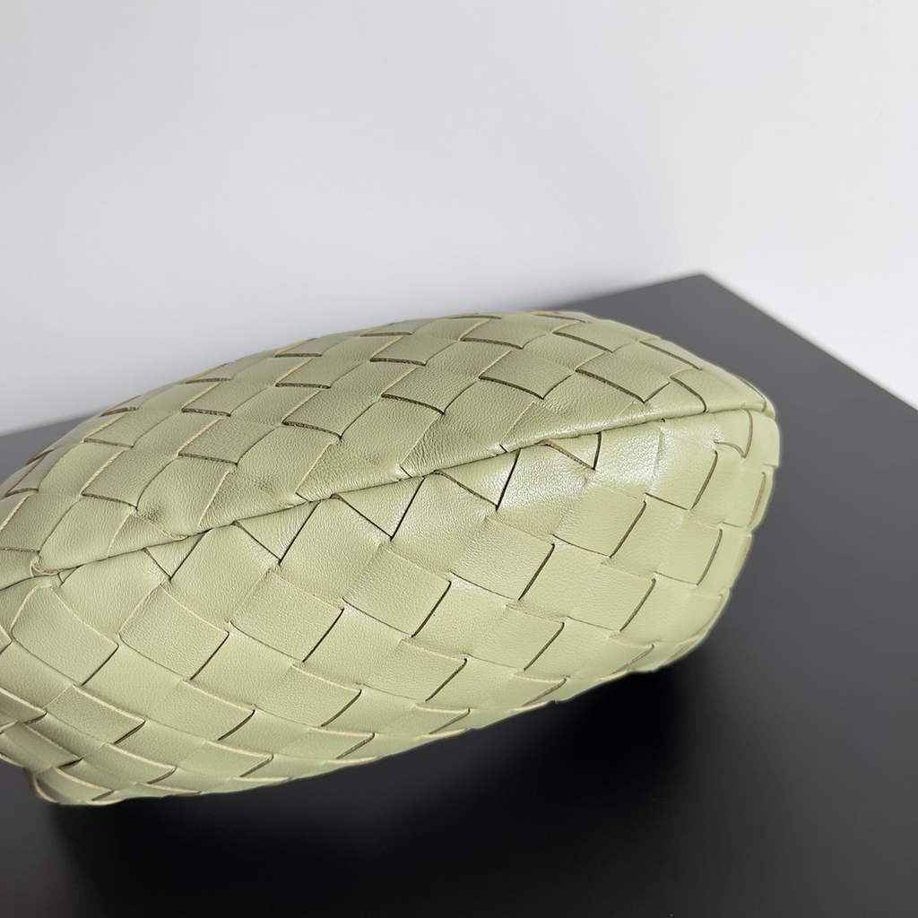 Bottega Veneta Mini Jodie top handle bag 651876 Lambskin Light Green