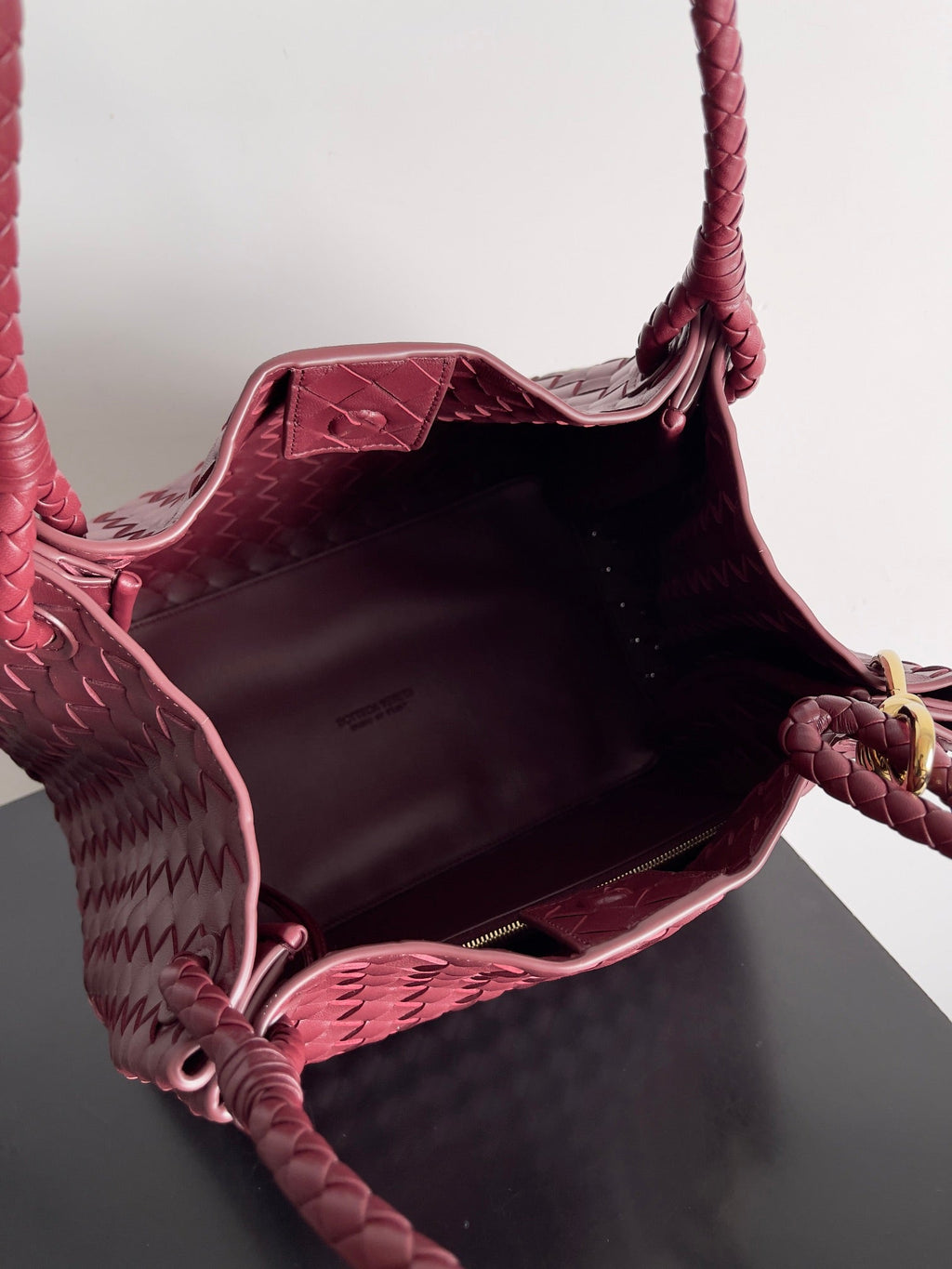 Bottega Veneta Parachute Large 796571 – Wine Red Leather Hobo Bag