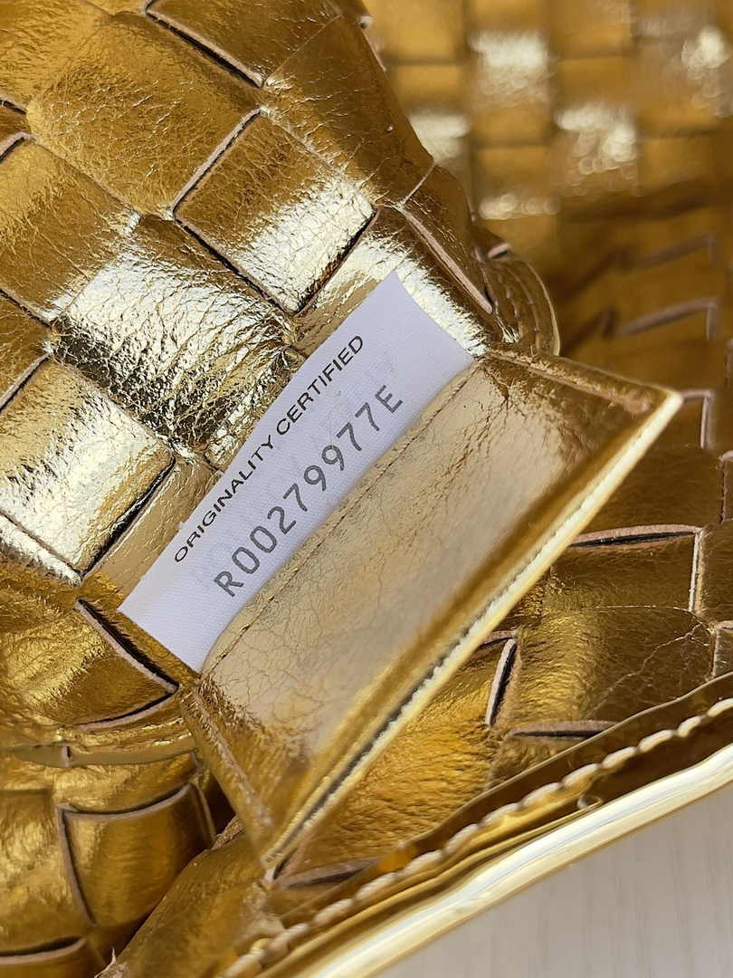 Bottega Veneta Sardine 716082 Lambskin Gold