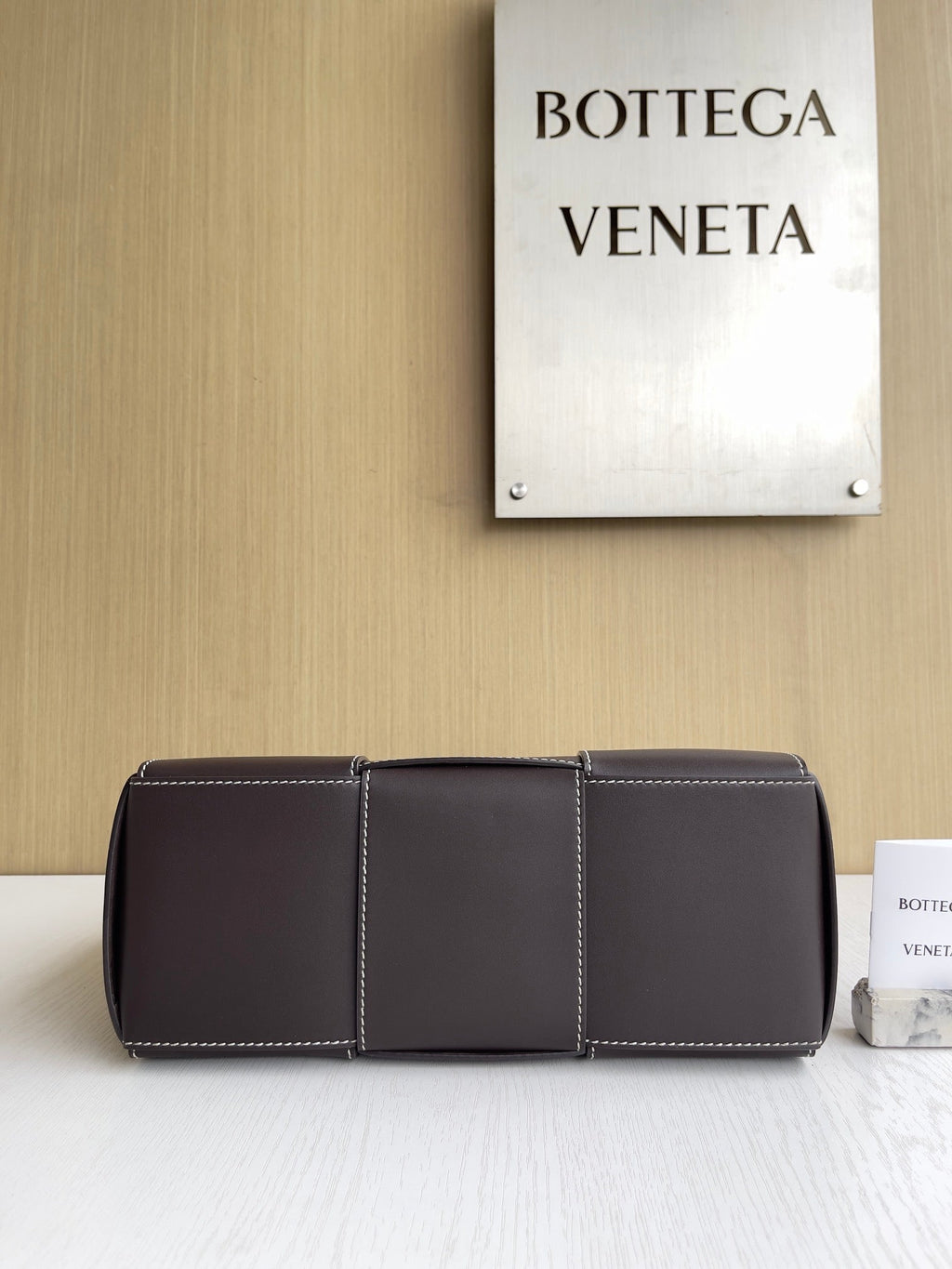 Bottega Veneta Small Arco Tote Bag 652867 Brown Calfskin