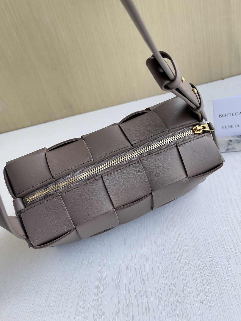 Bottega Veneta Small Brick Cassette 729166 Lambskin Khaki