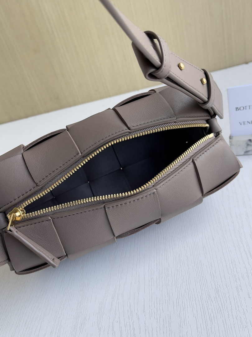 Bottega Veneta Small Brick Cassette 729166 Lambskin Khaki
