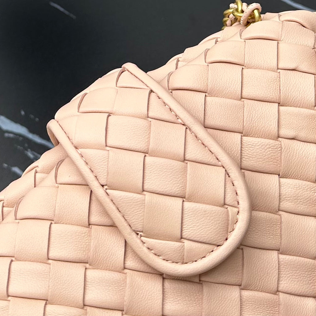 Bottega Veneta Teen Lauren 1980 With Chain 785807 Lambskin Light Pink