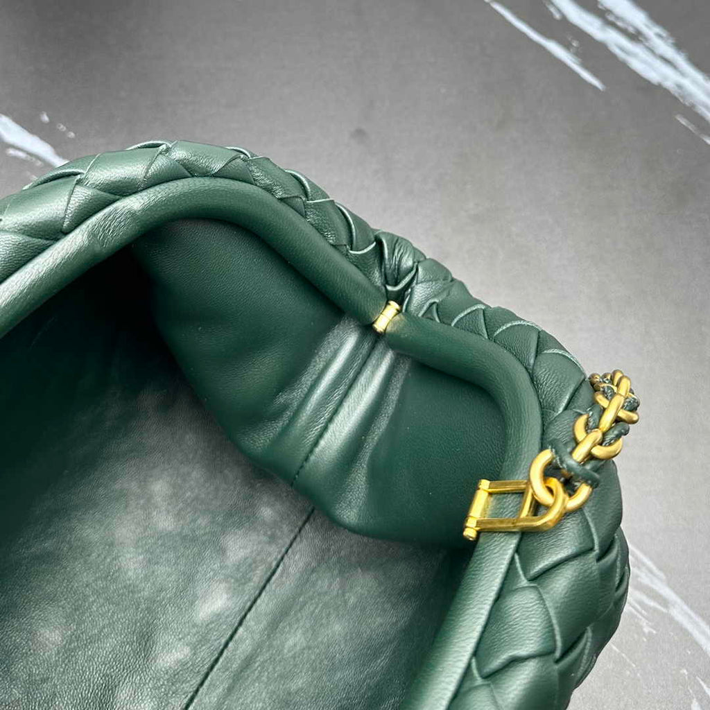 Bottega Veneta Teen Lauren 1980 With Chain 785807 Lambskin Green