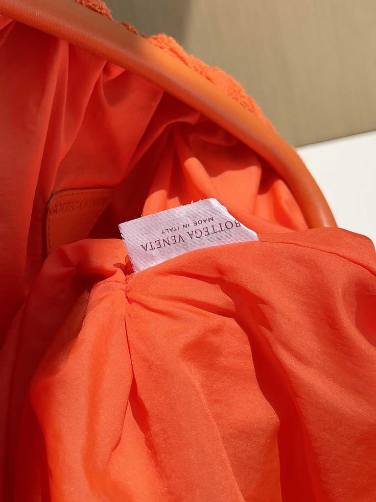 Bottega Veneta clutch 576227 Nylon Orange