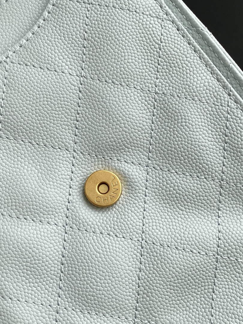 Chanel 25 medium handbag, AS5311 grained calfskin blue - Default Title - View 6