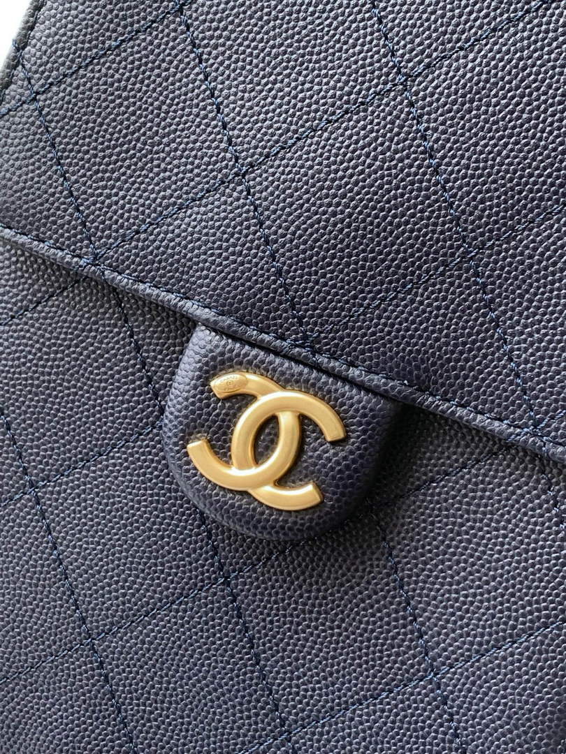 Chanel 25 Medium Hobo Bag, AS5311 Grained Calfskin Navy - Default Title - View 7