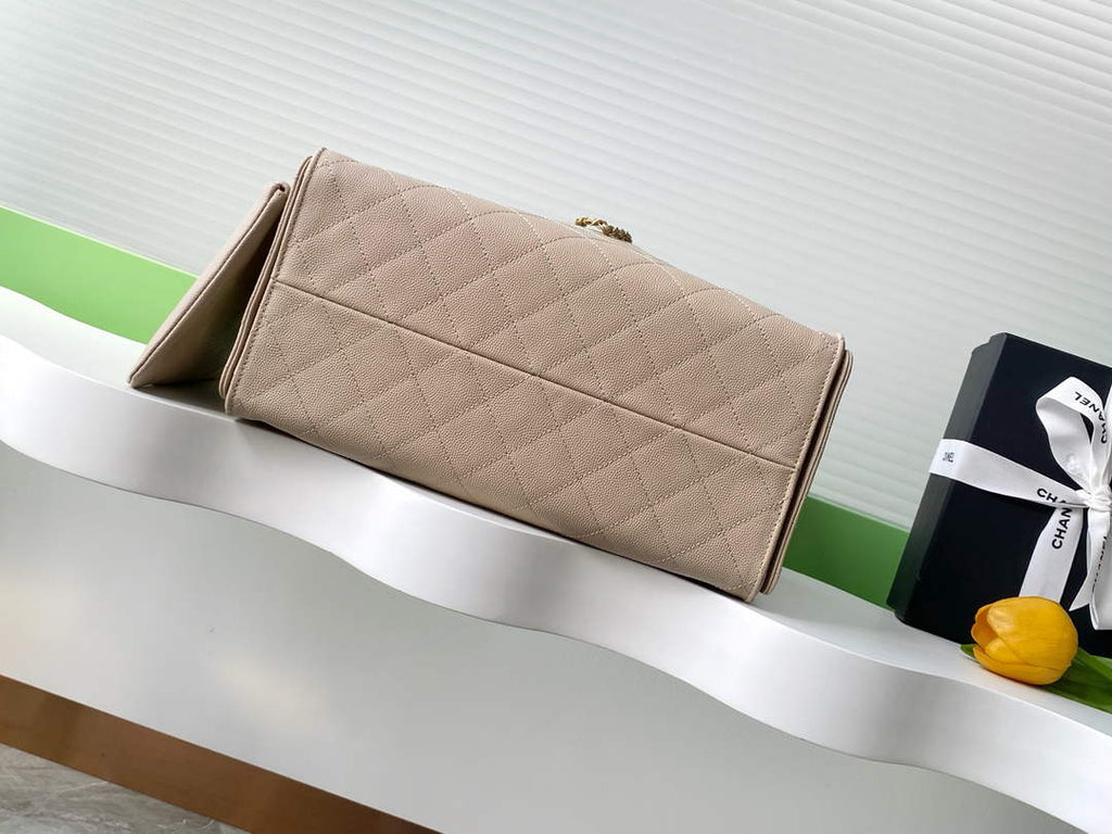 Chanel 25 Medium Hobo Bag, AS5311 Grained Calfskin Apricot - Default Title - View 4