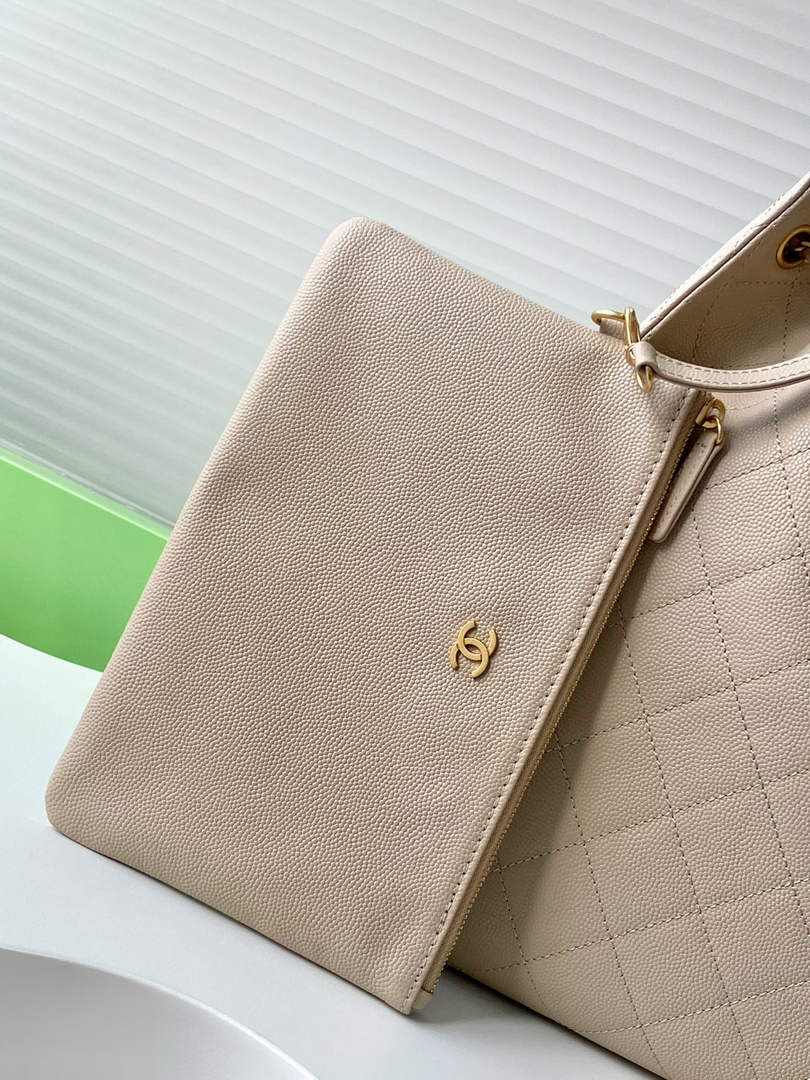 Chanel 25 Medium Hobo Bag, AS5311 Grained Calfskin Apricot - Default Title - View 5