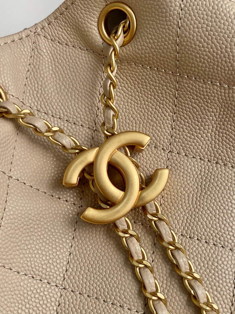 Chanel 25 Medium Hobo Bag, AS5311 Grained Calfskin Apricot - Default Title - View 6