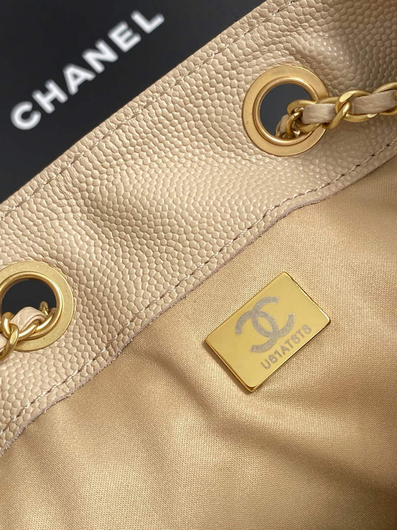 Chanel 25 Medium Hobo Bag, AS5311 Grained Calfskin Apricot - Default Title - View 9