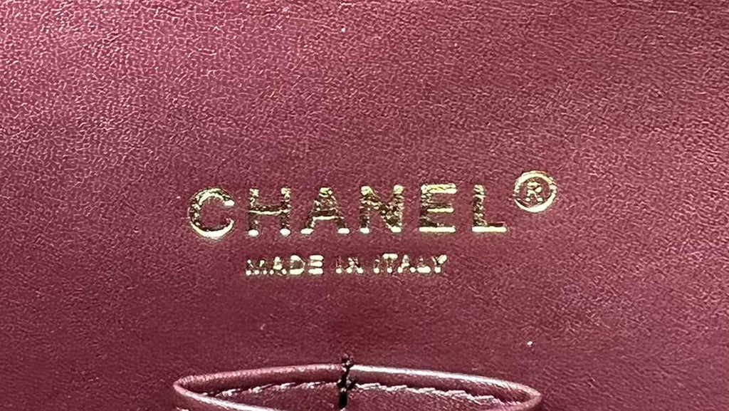 Chanel A01112 Classic Handbag Wool Tweed Gold-Tone Metal Beige Red - Default Title - View 8