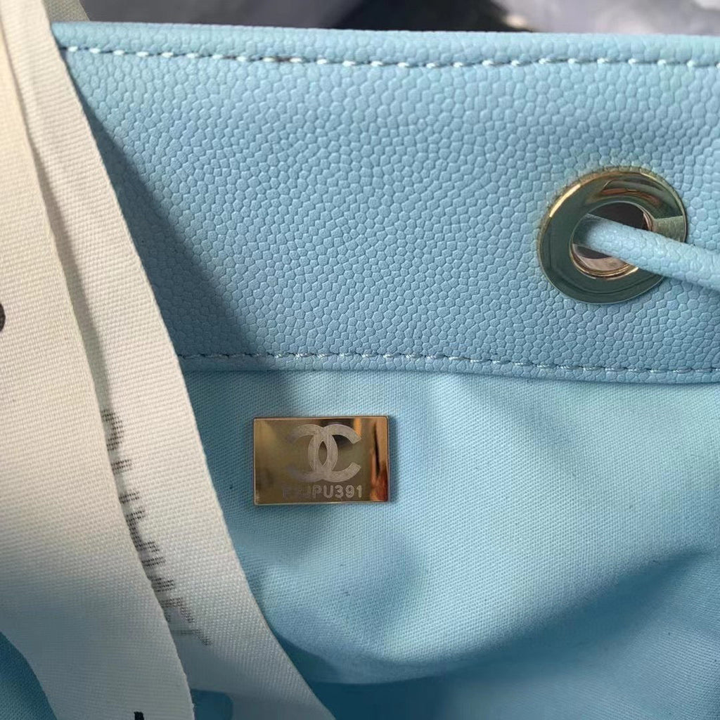 Chanel AS2318 Backpack Always Miss Him Calfskin in Blue