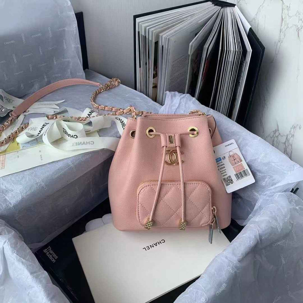 Chanel AS2318 Backpack Always Miss Him Calfskin in Pink
